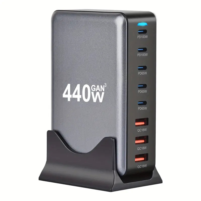 440W GaN III Multi-Port USB-C Charger Hub