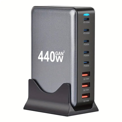 440W GaN III Multi-Port USB-C Charger Hub