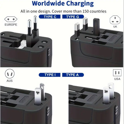 Travel Adapter with 2 USB Charging Ports